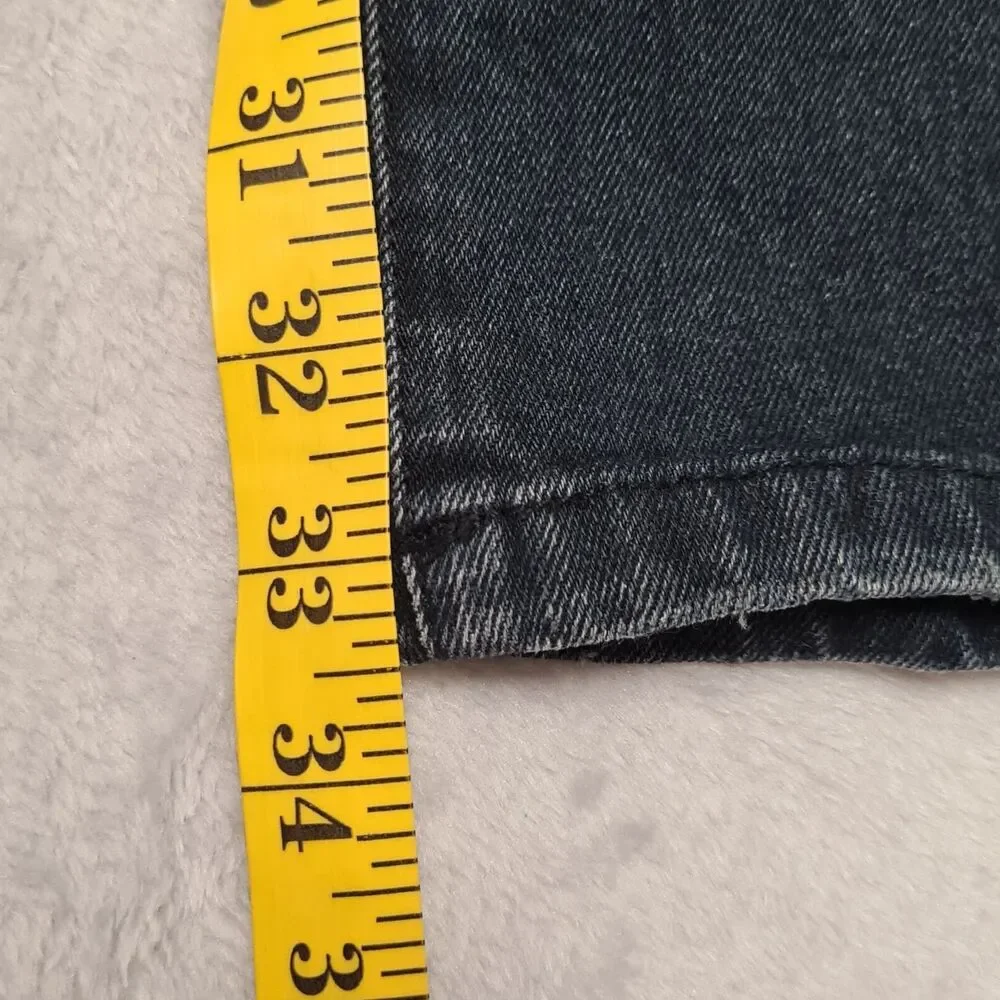Seven7 Jeans Black Straight Leg Women's SZ 27 Low Rise - Picture 10 of 11
